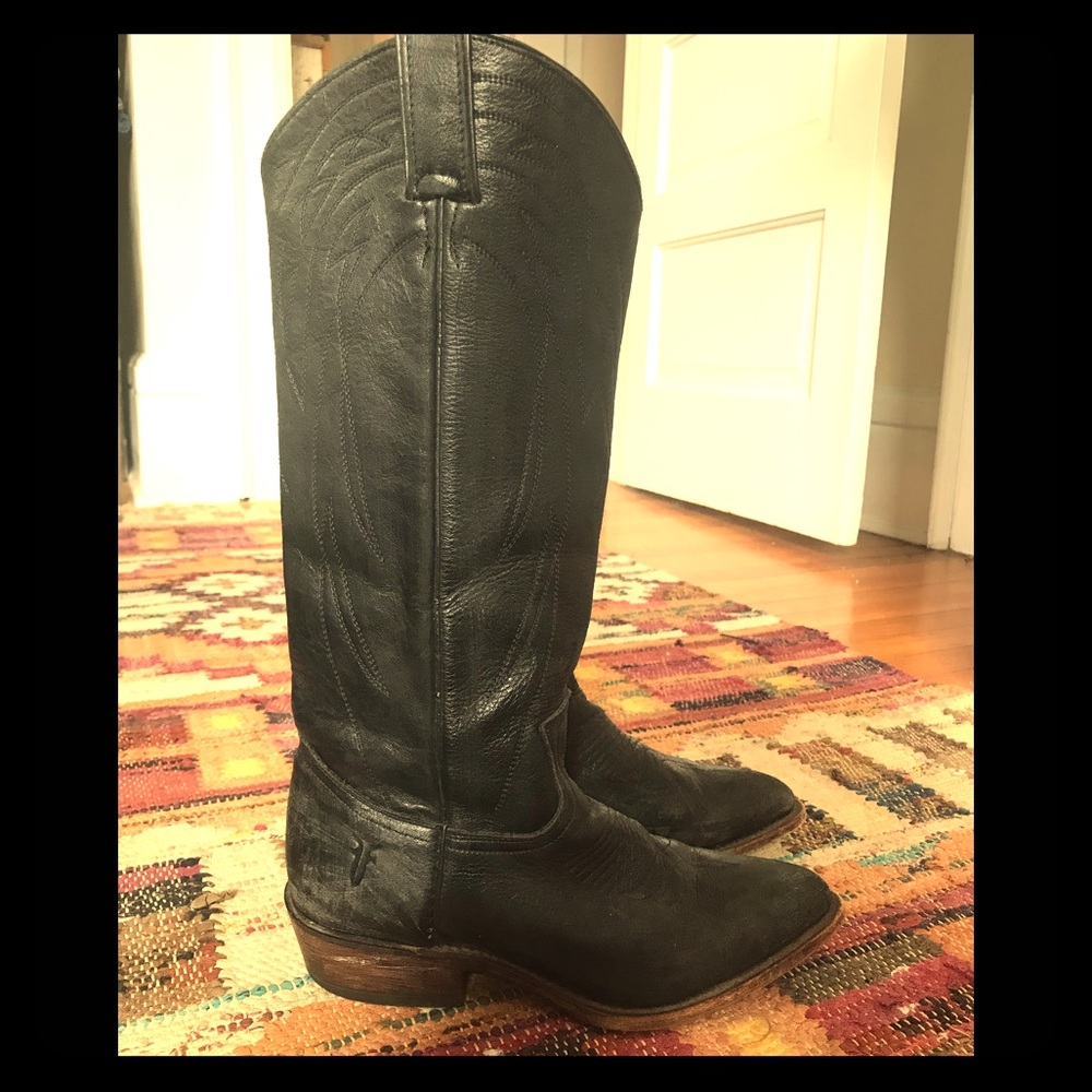 FRYE Billy black cowboy boot